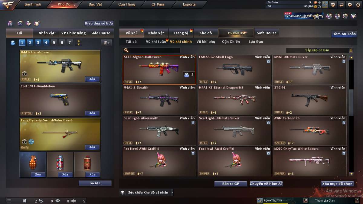 shop acc cf uy tin gia re